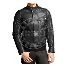 Custom Winter Men Motorbike Leather Jackets